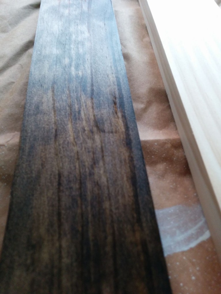 dark-wood-stain-picture-ledge