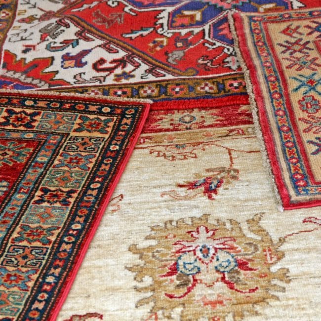 Turkse tapijten en patchwork vloerkleden